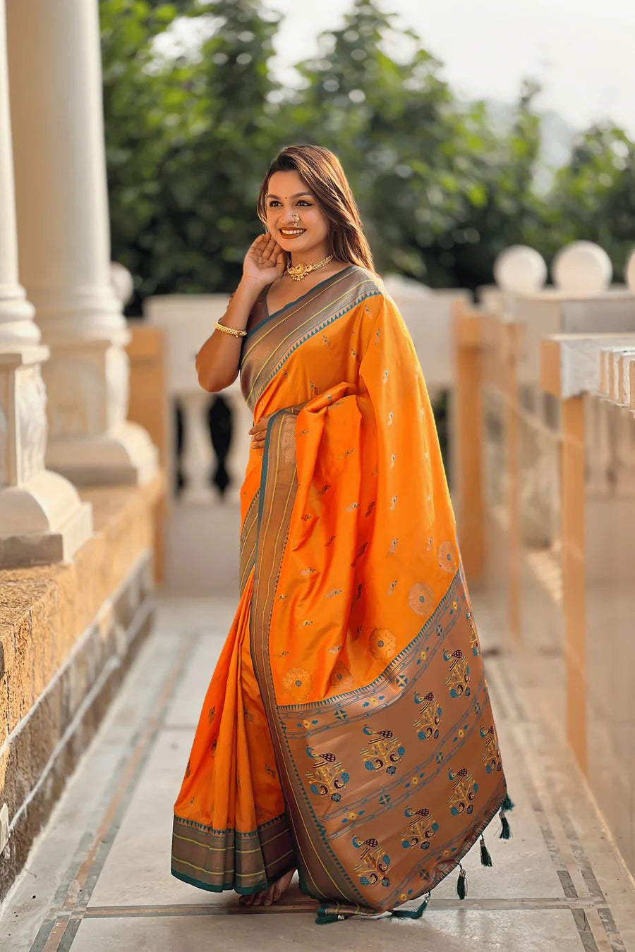 ready to wear paithani saree