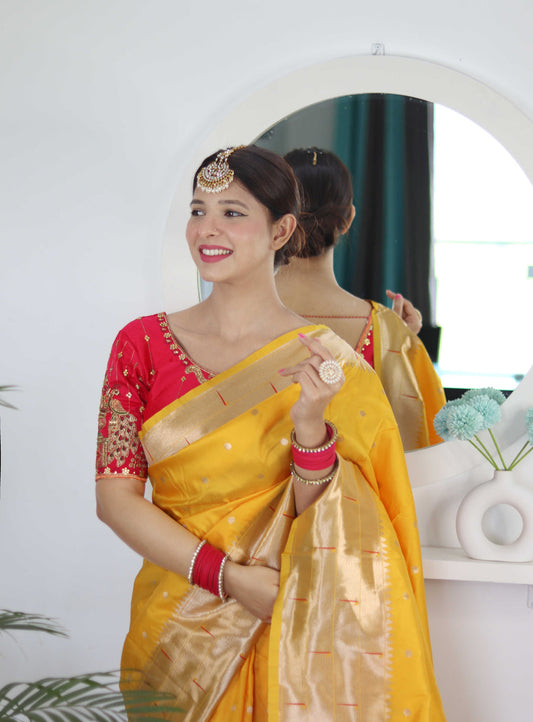 Ready to Wear Silken Heritage Paithani Saree 900