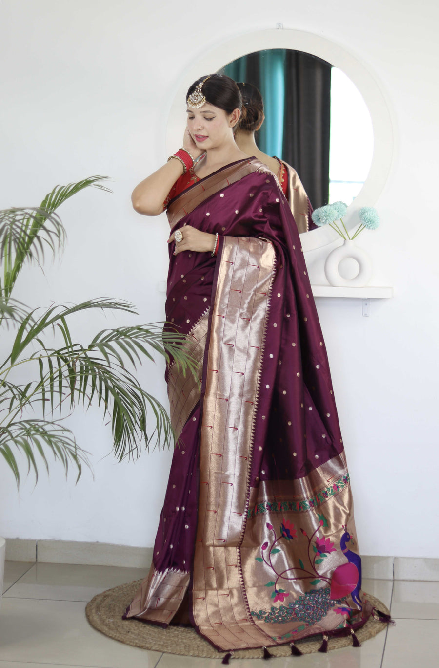 wedding wear paithani saree