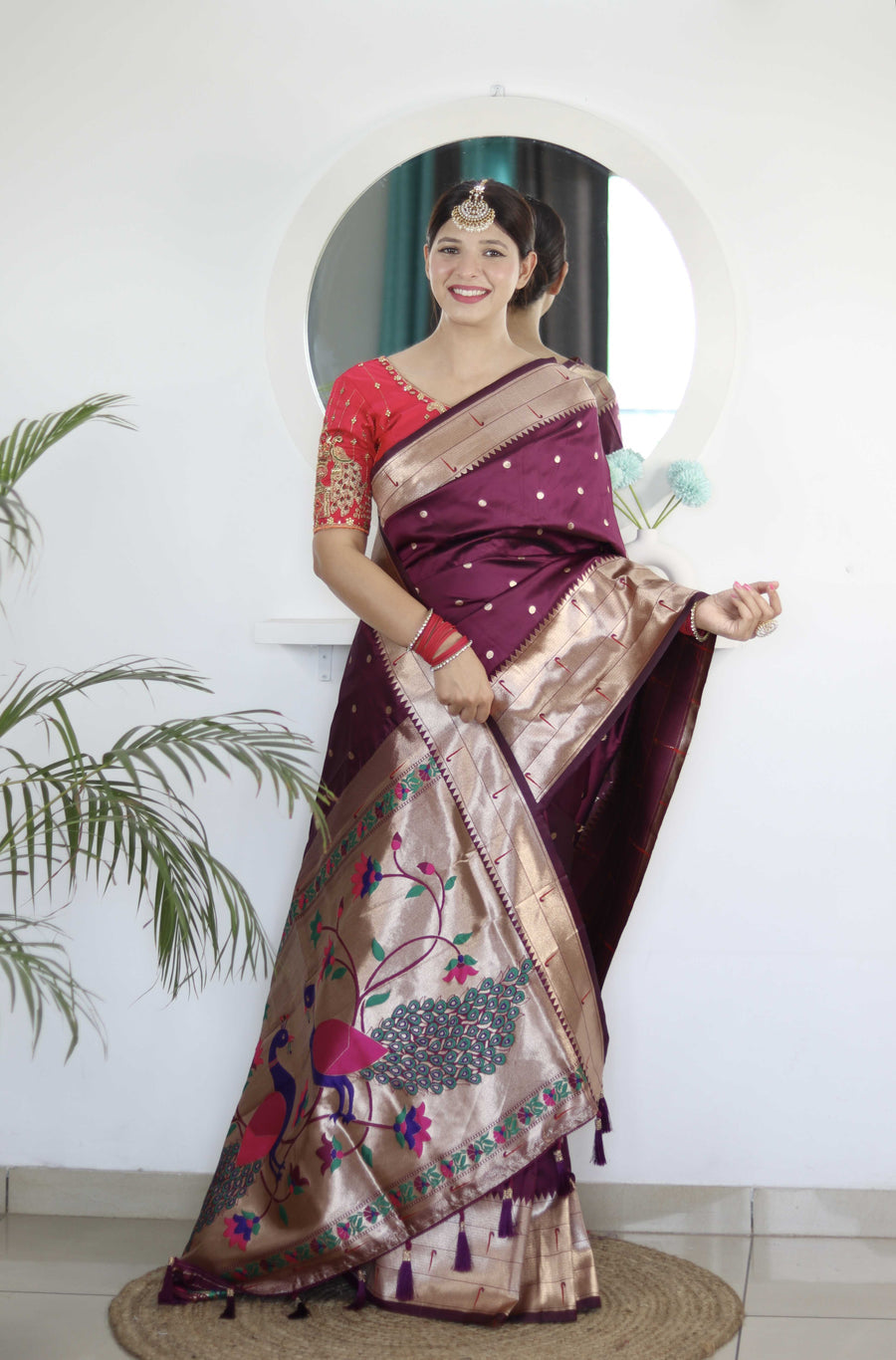silken heritage paithani saree