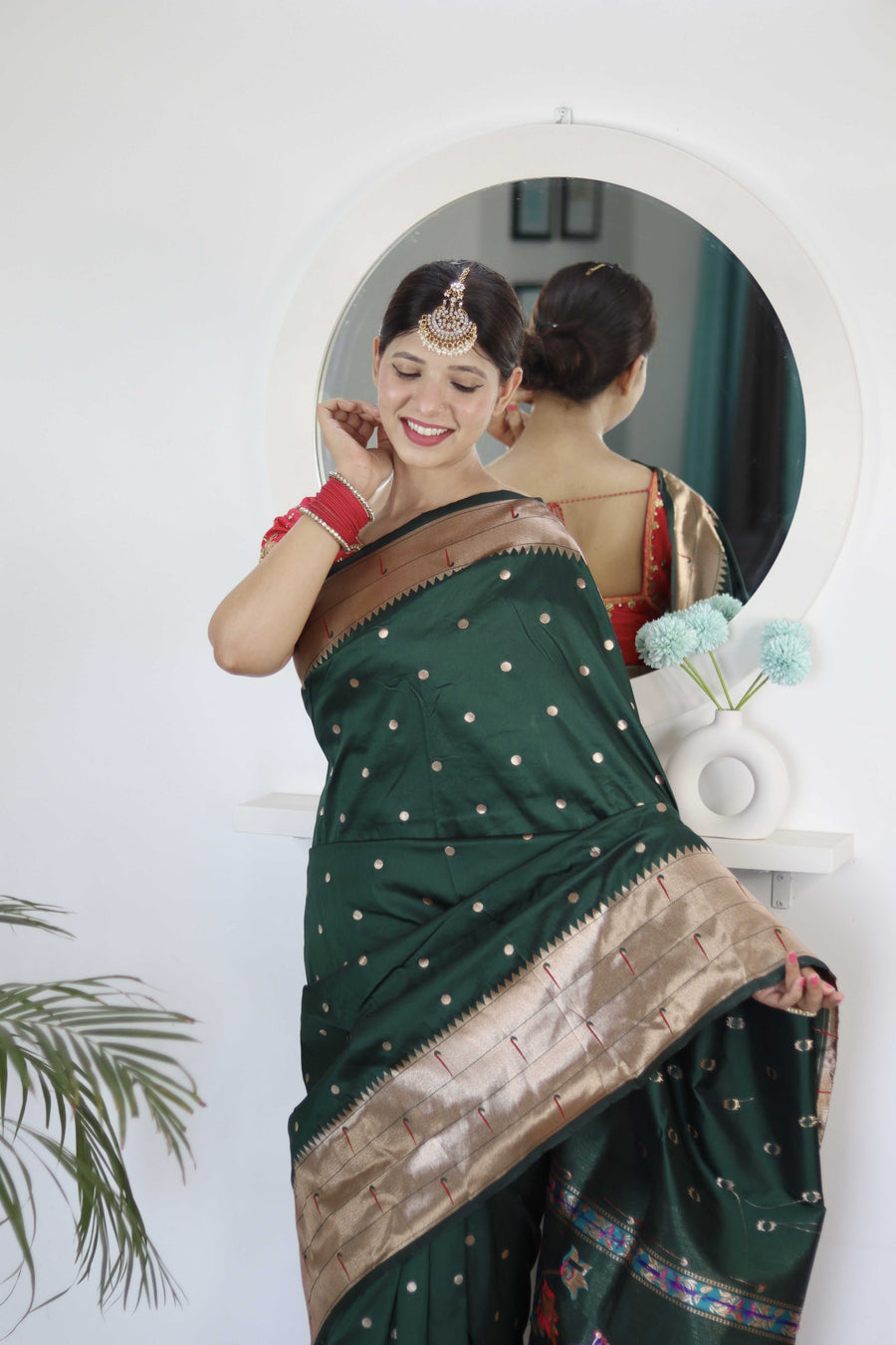 readymade silk saree