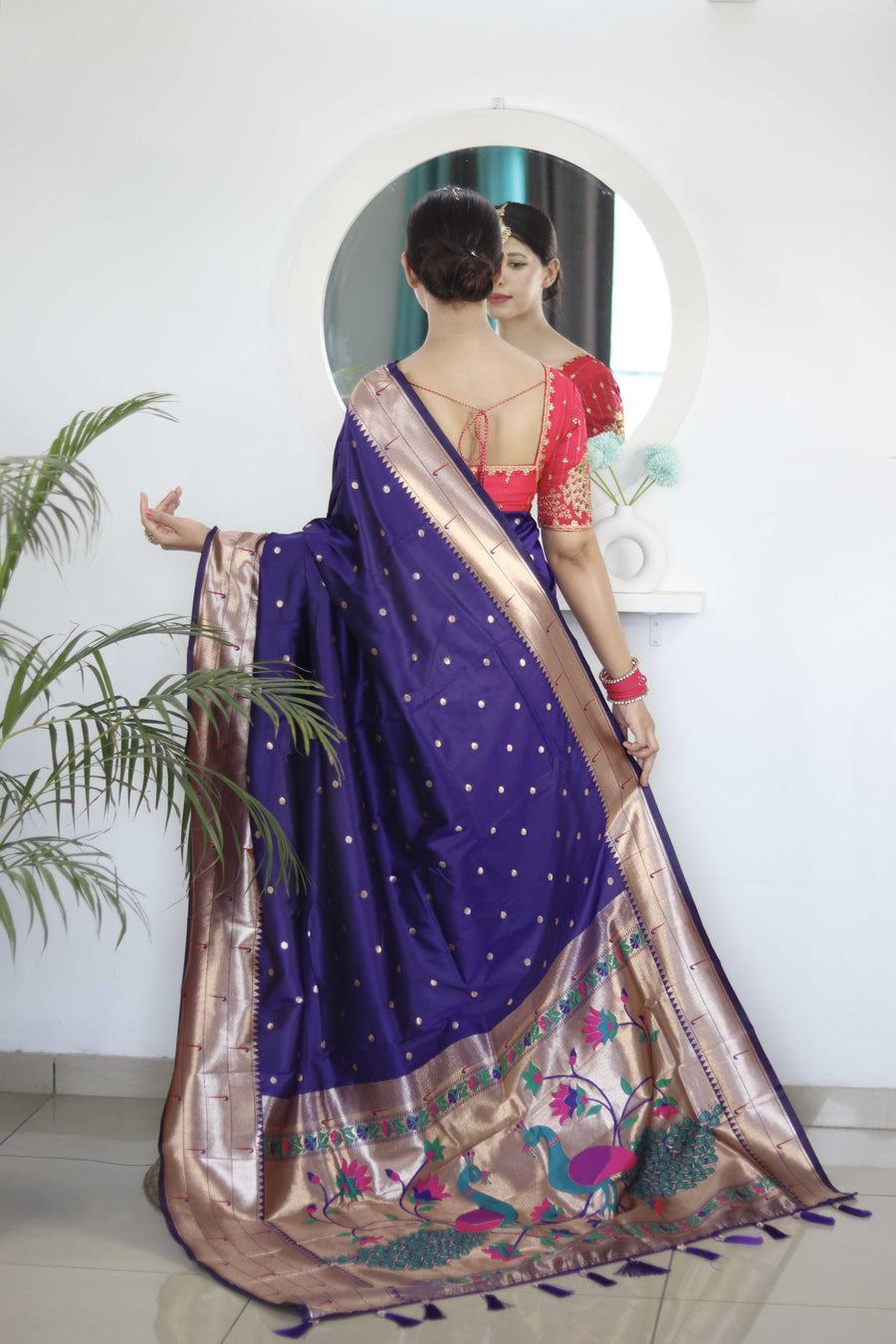readymade silk saree