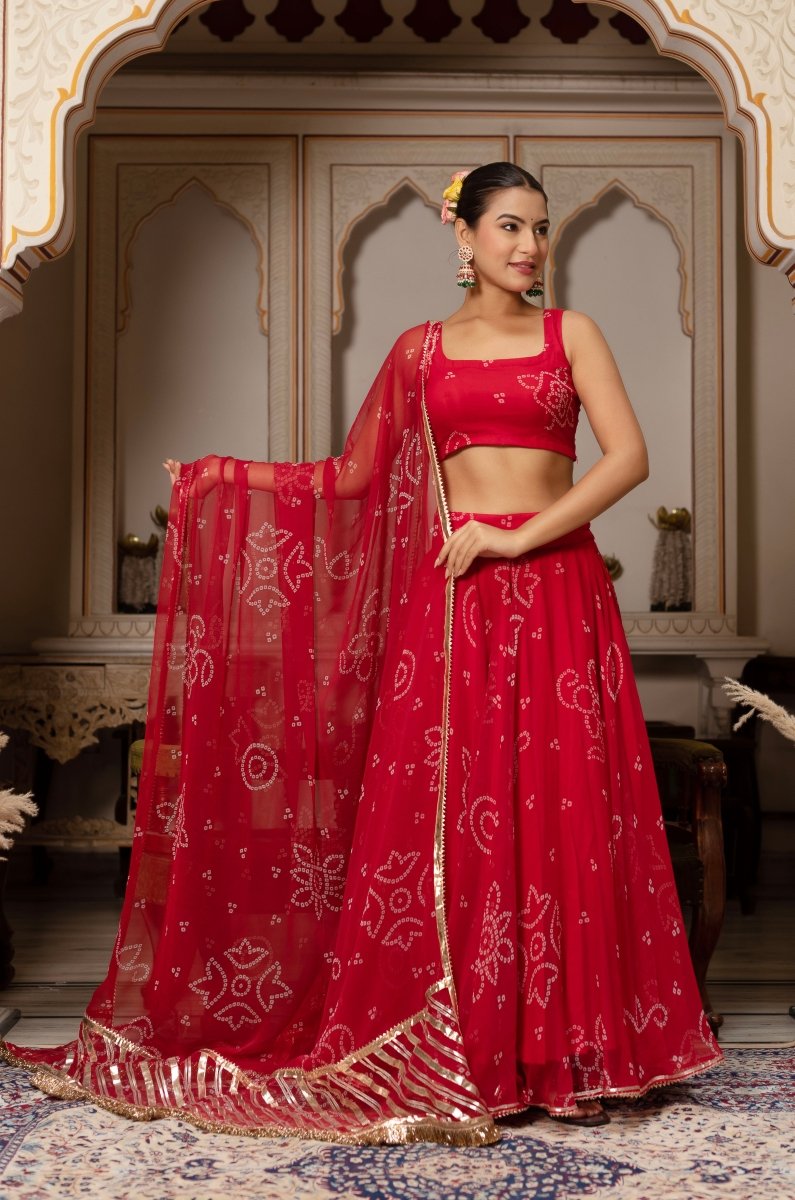 Traditional Bandhani lehenga