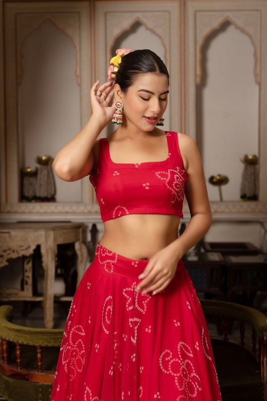 Padded blouse lehenga set