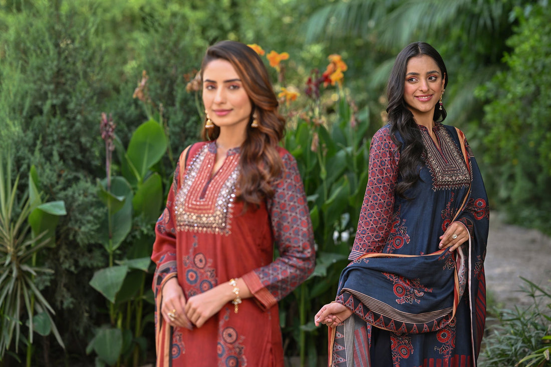 Festive wear with muslin and cotton silk