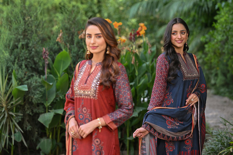 Festive wear with muslin and cotton silk