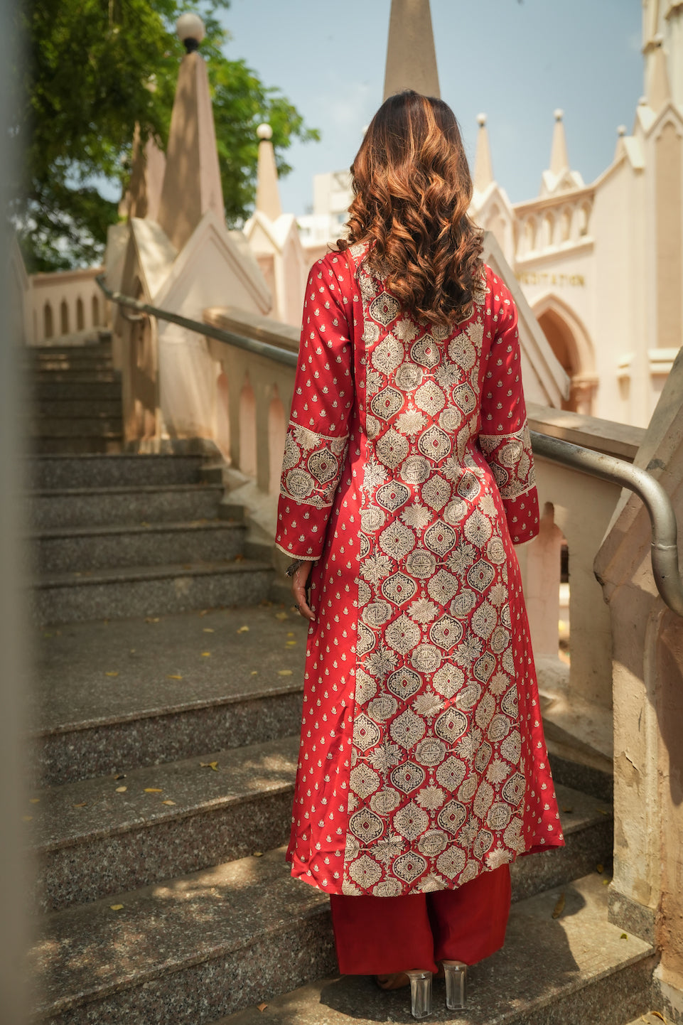 Casual muslin kurta outfit