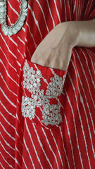 cotton silk kaftan coord set