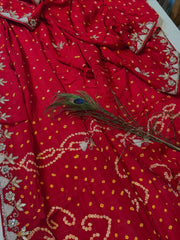Red silk saree