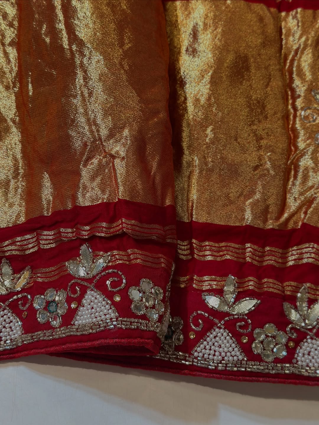 Zari border saree