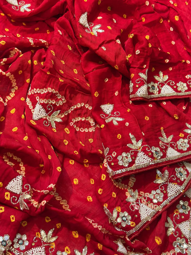 Rajasthani Bandhani saree
