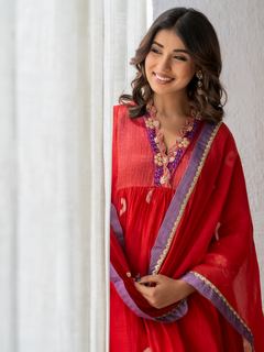 Red Scarlet Kurta Set