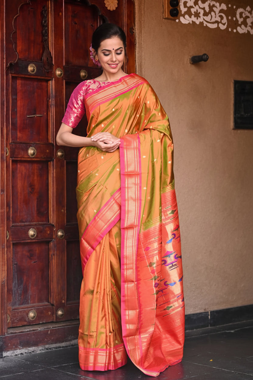 Kanak Noor Paithani Silk Saree