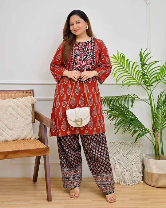 Noor Ajrak Farshi Kurta Set