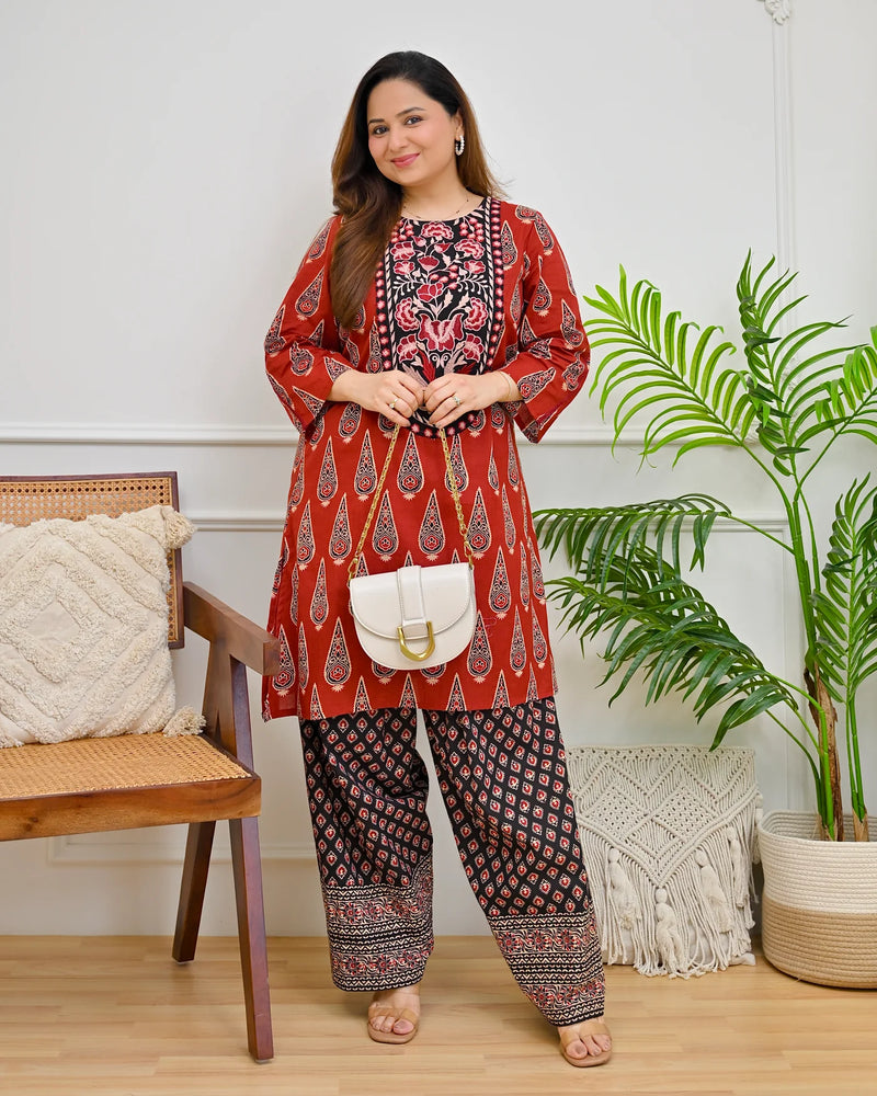 Noor Ajrak Farshi Kurta Set