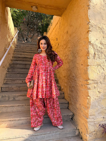 Zareen Gulistan Cotton Farshi Suit Set