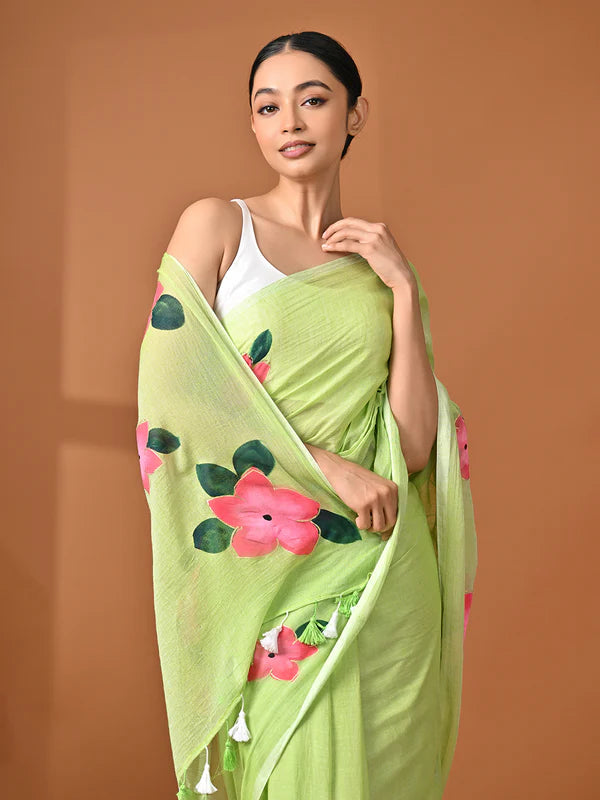 Nature-inspired saree