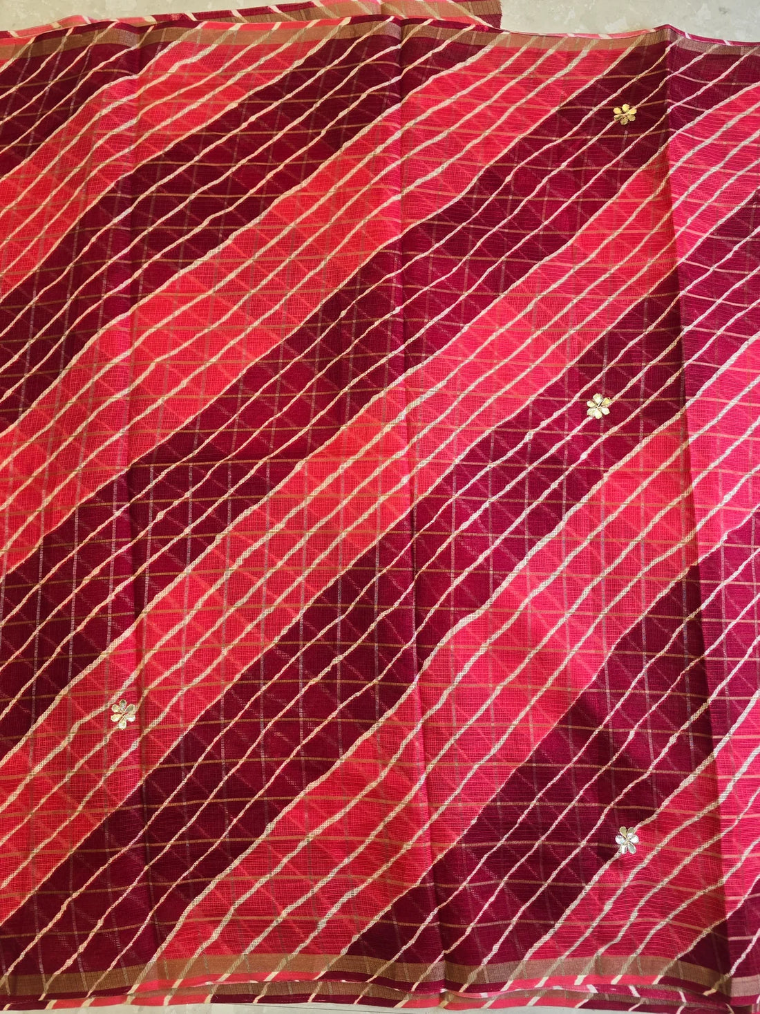 Rangrez Banarasi Doria Gotapatti Saree