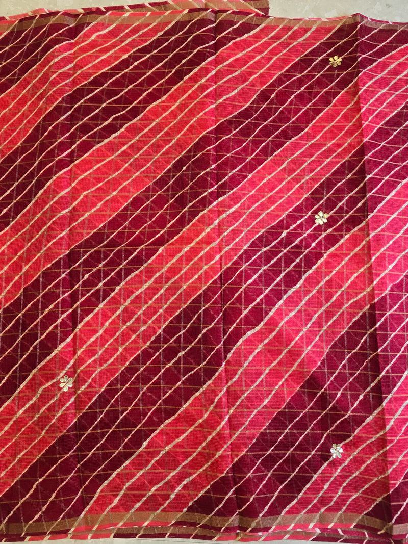 Rangrez Banarasi Doria Gotapatti Saree