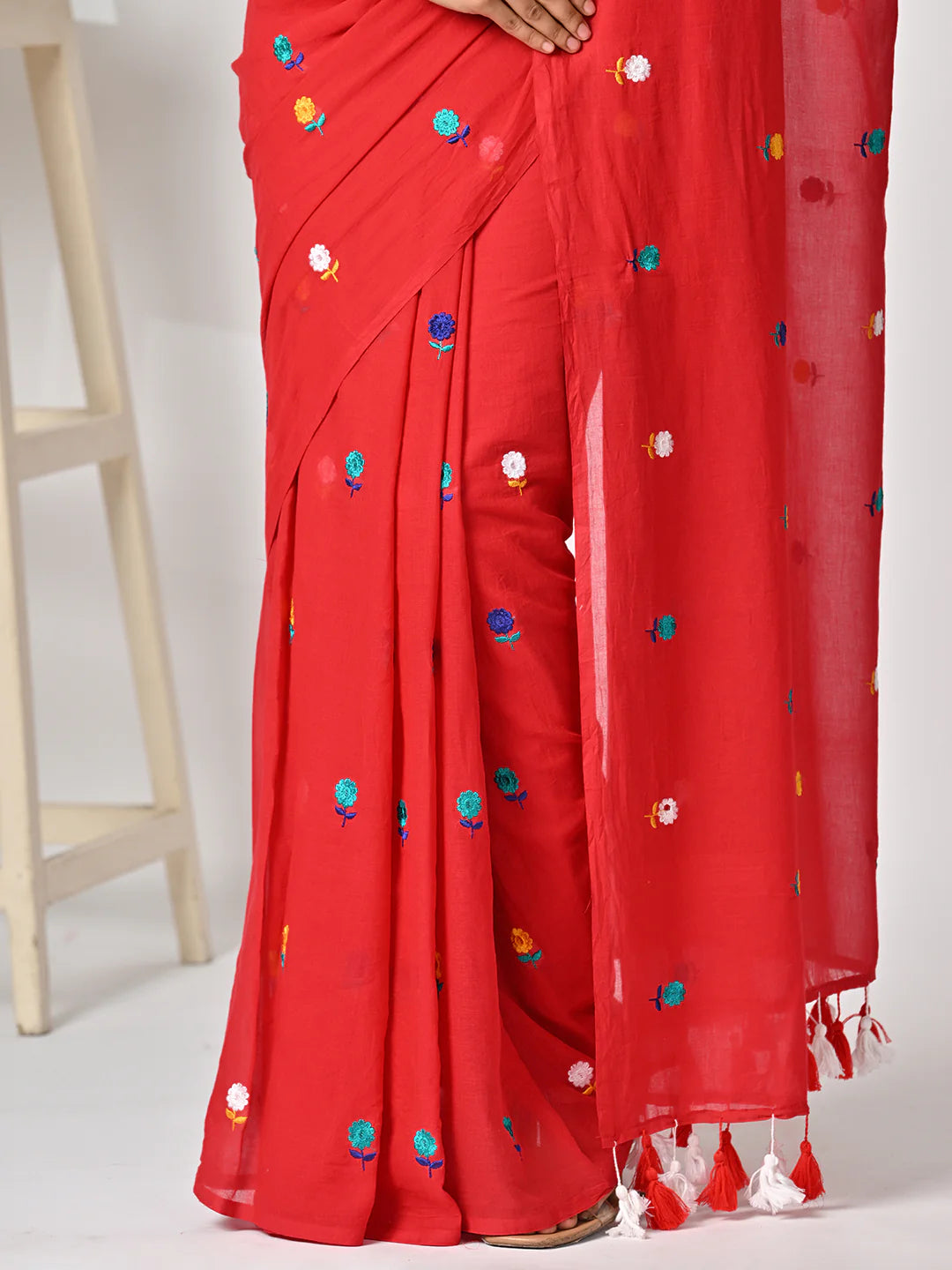 Handcrafted party wear saree