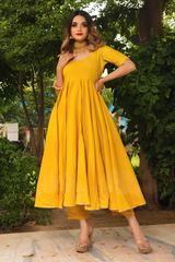 cotton Anarkali kurta set