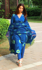 Handblock printed cotton suit