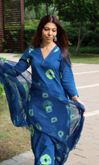 Shibori print kurta set