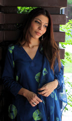 Women's cotton kurta with dupatta