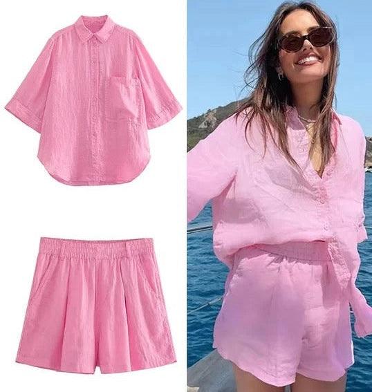 summer cotton coord set