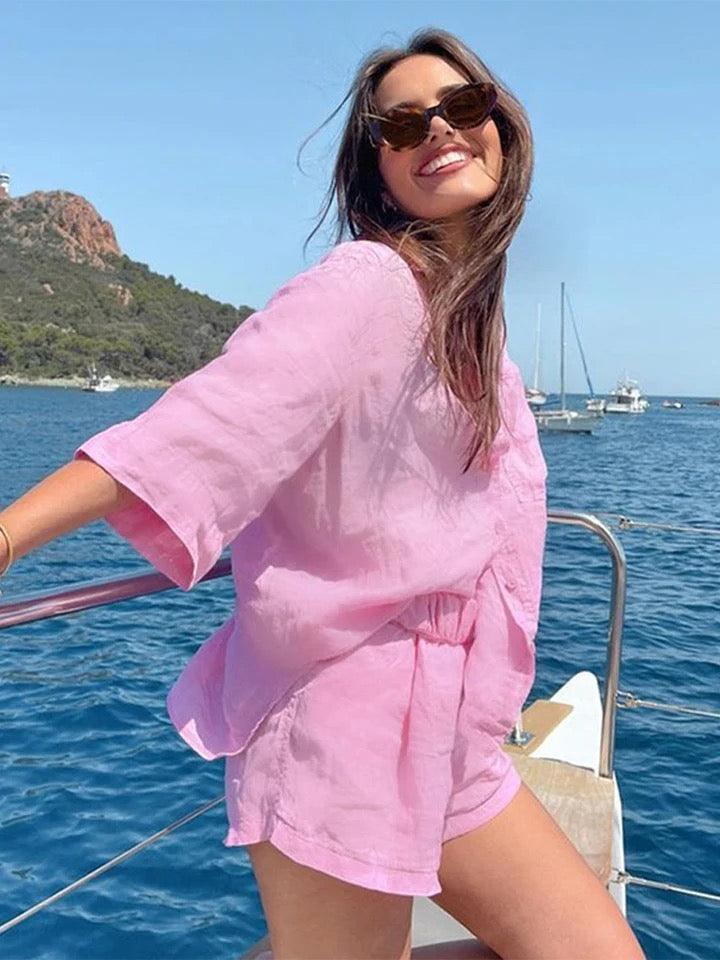 linen co-ord set for women