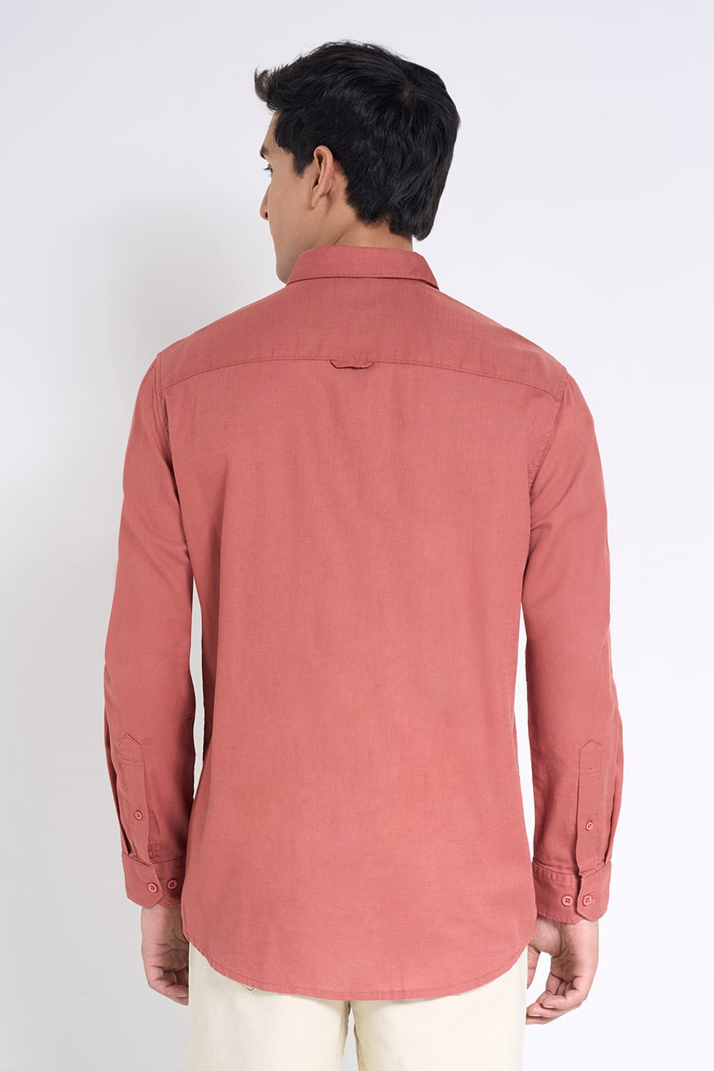 Men’s rust cotton shirt