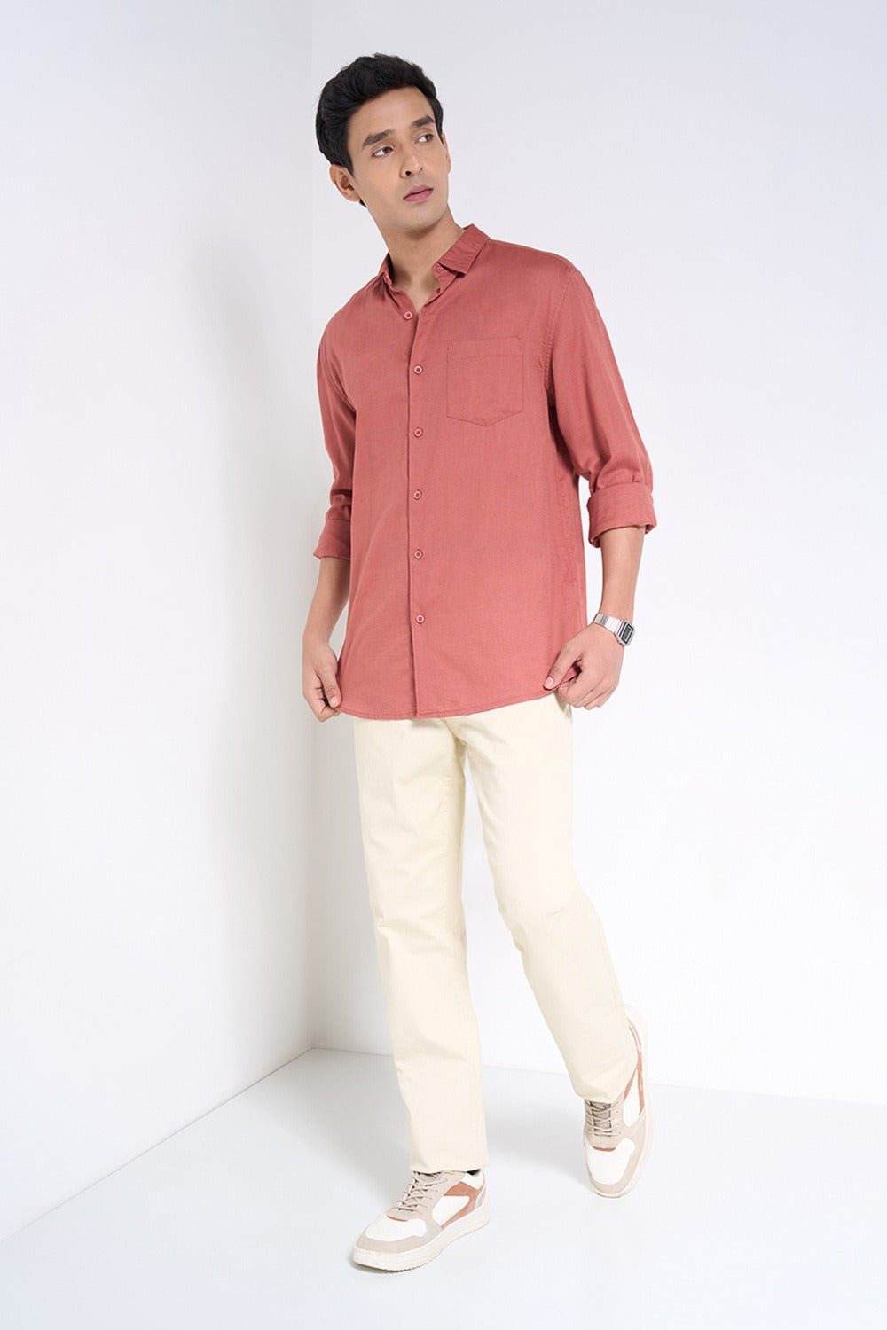 Full sleeve casual shirt for men