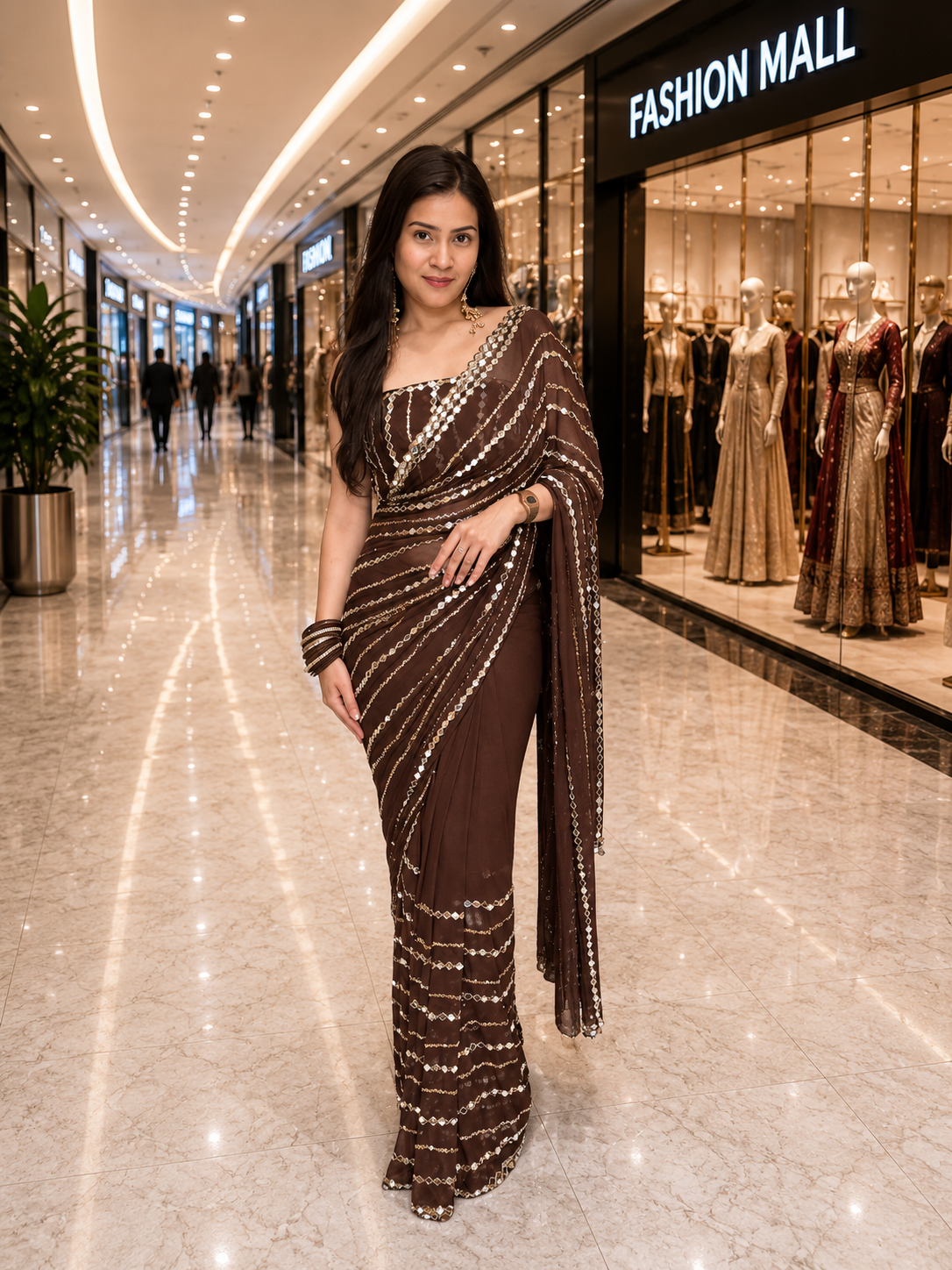 Premium Bandhej Handwork Pure Chiffon Saree