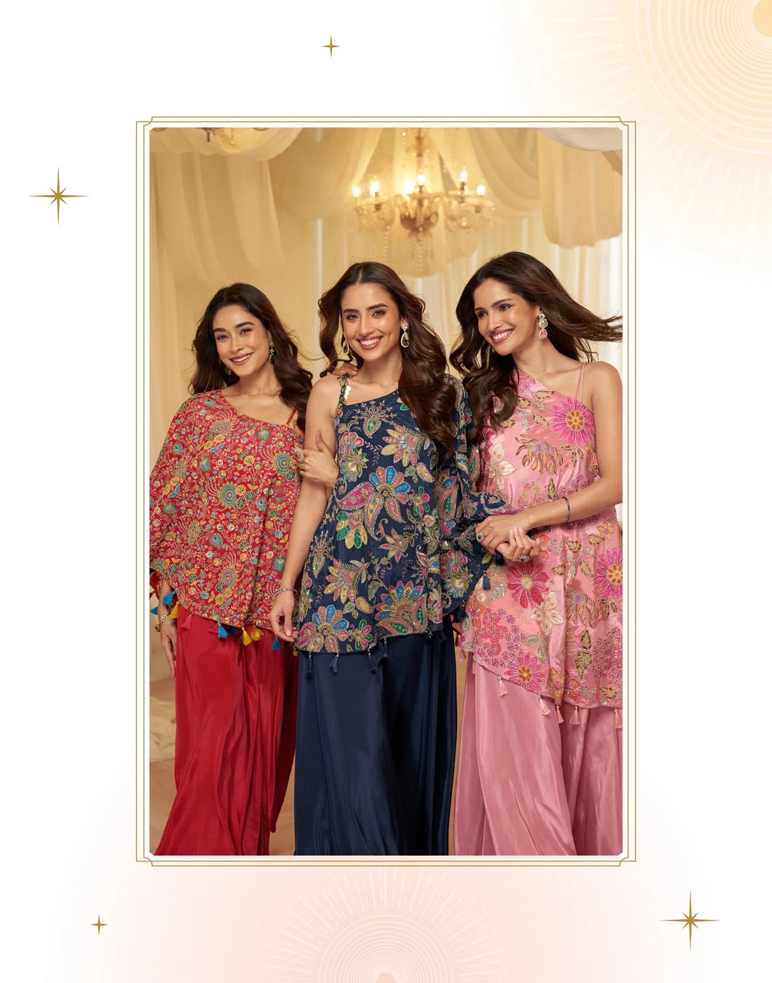 Viscose With Embroidered Designer Top And Bottom - indo western by Reet Lifesstyle