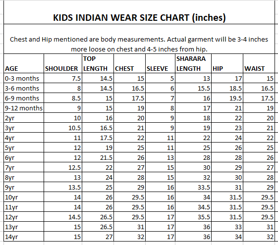Rain Forest Kids Sharara Set
