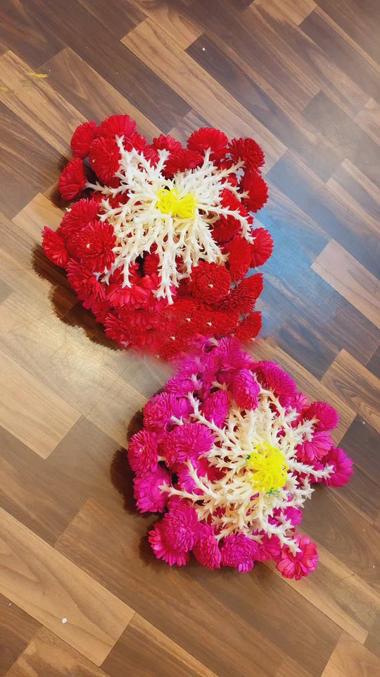 Set of 3 Solawood Lilly Flowers