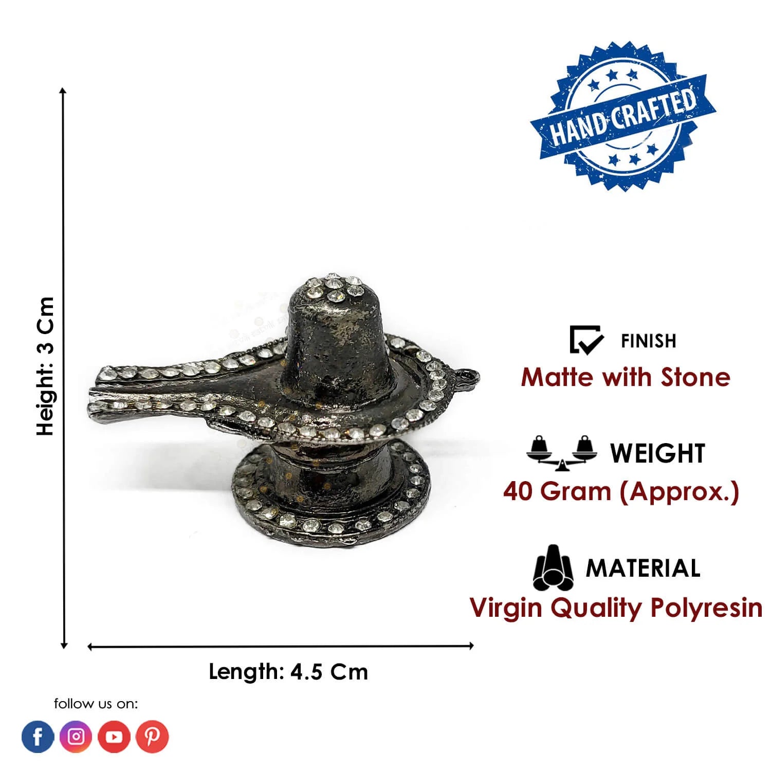 Stone Shivling Car Dashboard