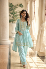 DESIGNER MIRROR PREMIUM SILK SALWAR SUIT