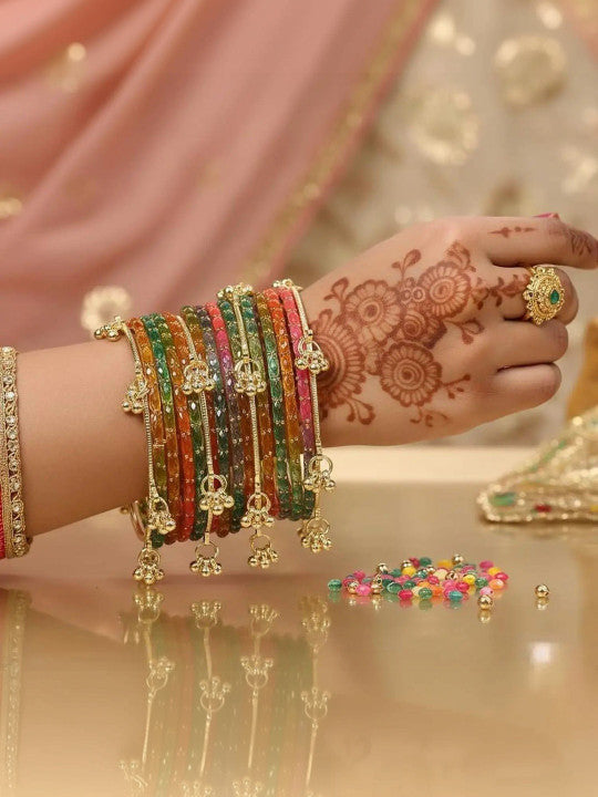 Rani Gulabo Ghungroo Bangle Set