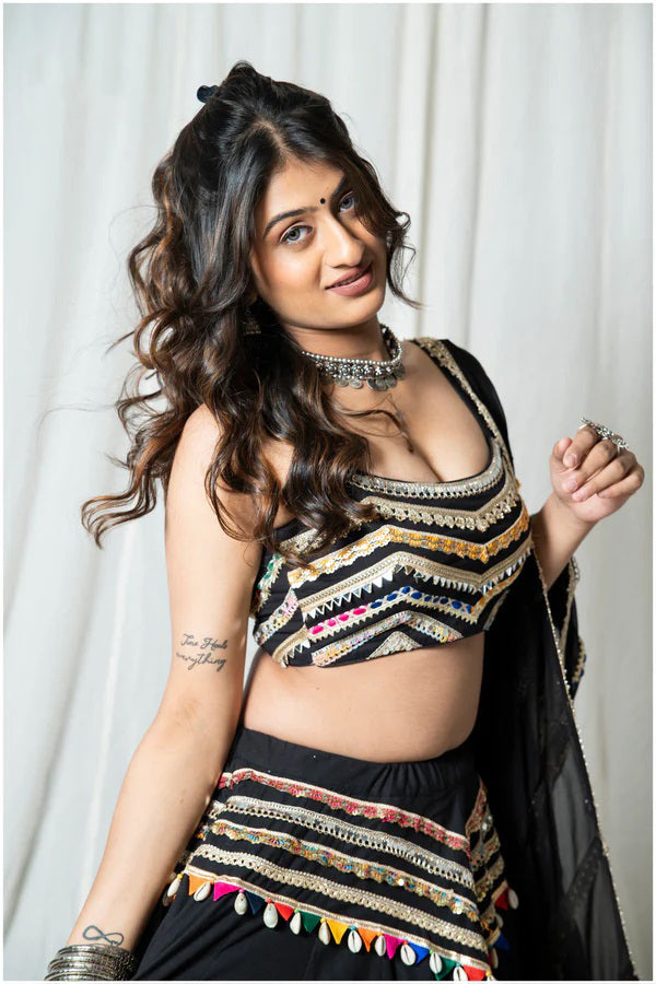 black skirt set