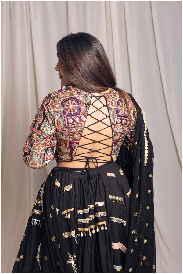 black skirt set