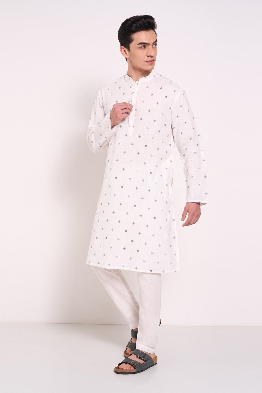 Casual printed cotton kurta