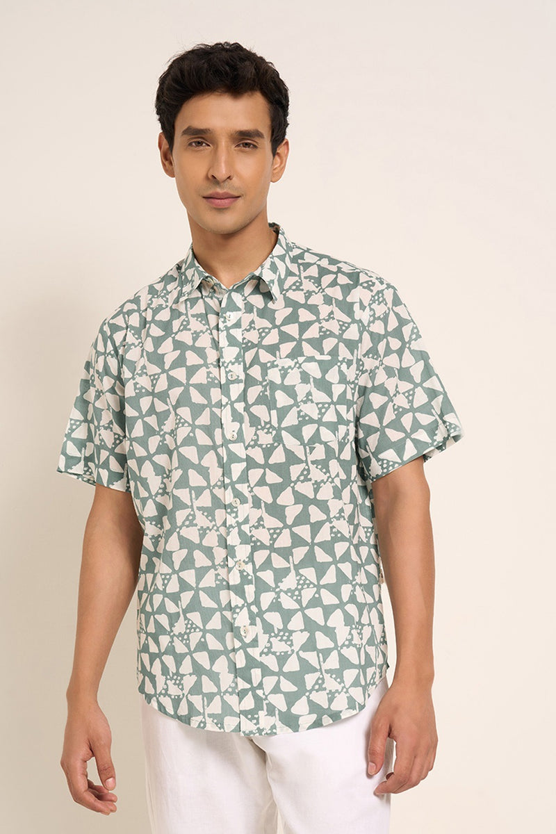 Printed cotton casual shirt