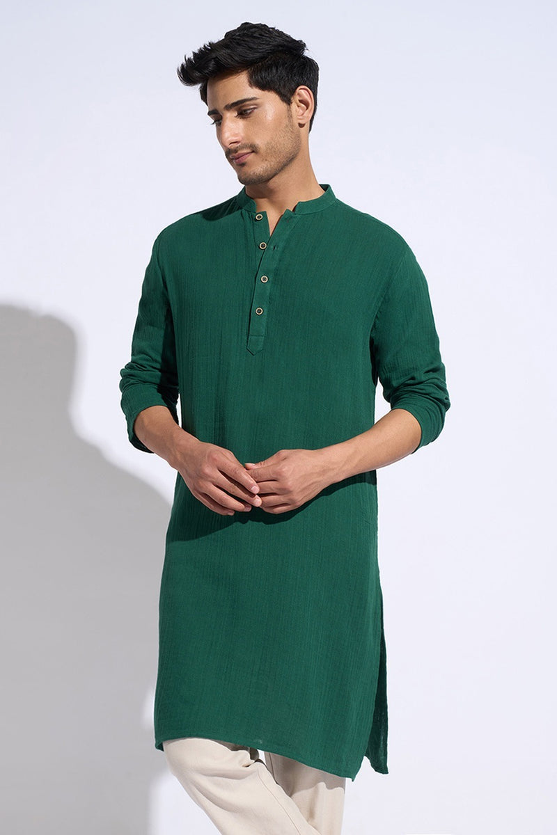 Solid color kurta for men