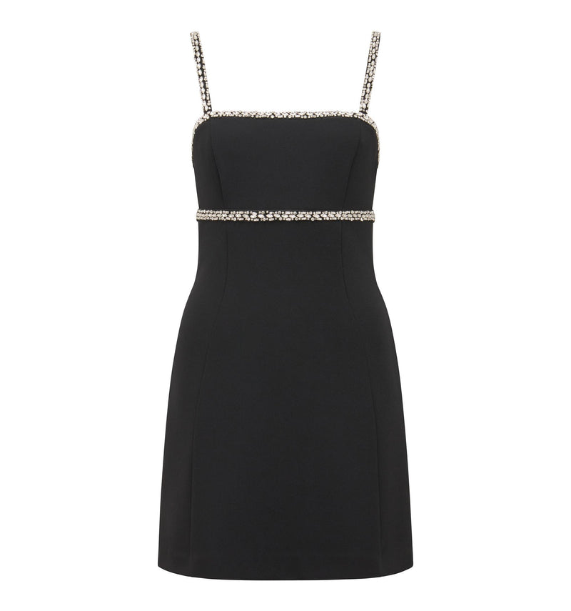 sparkle strap mini dress
