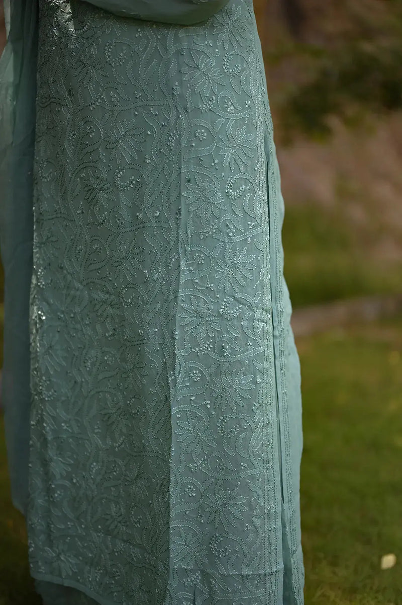 viscose chikankari suit