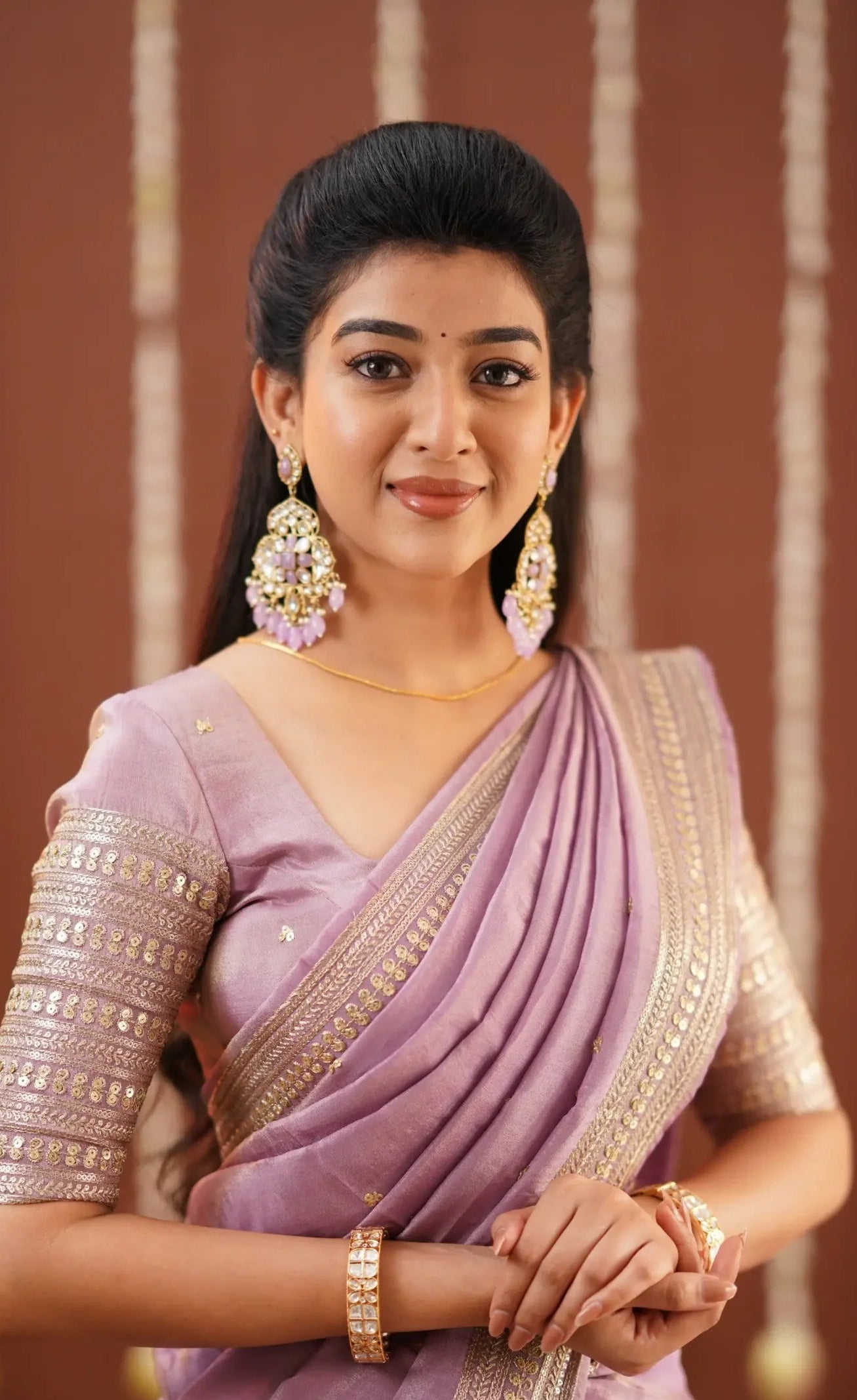 Lightweight silk half saree for weddings