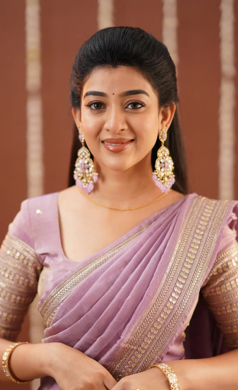 Summer-friendly silk half saree