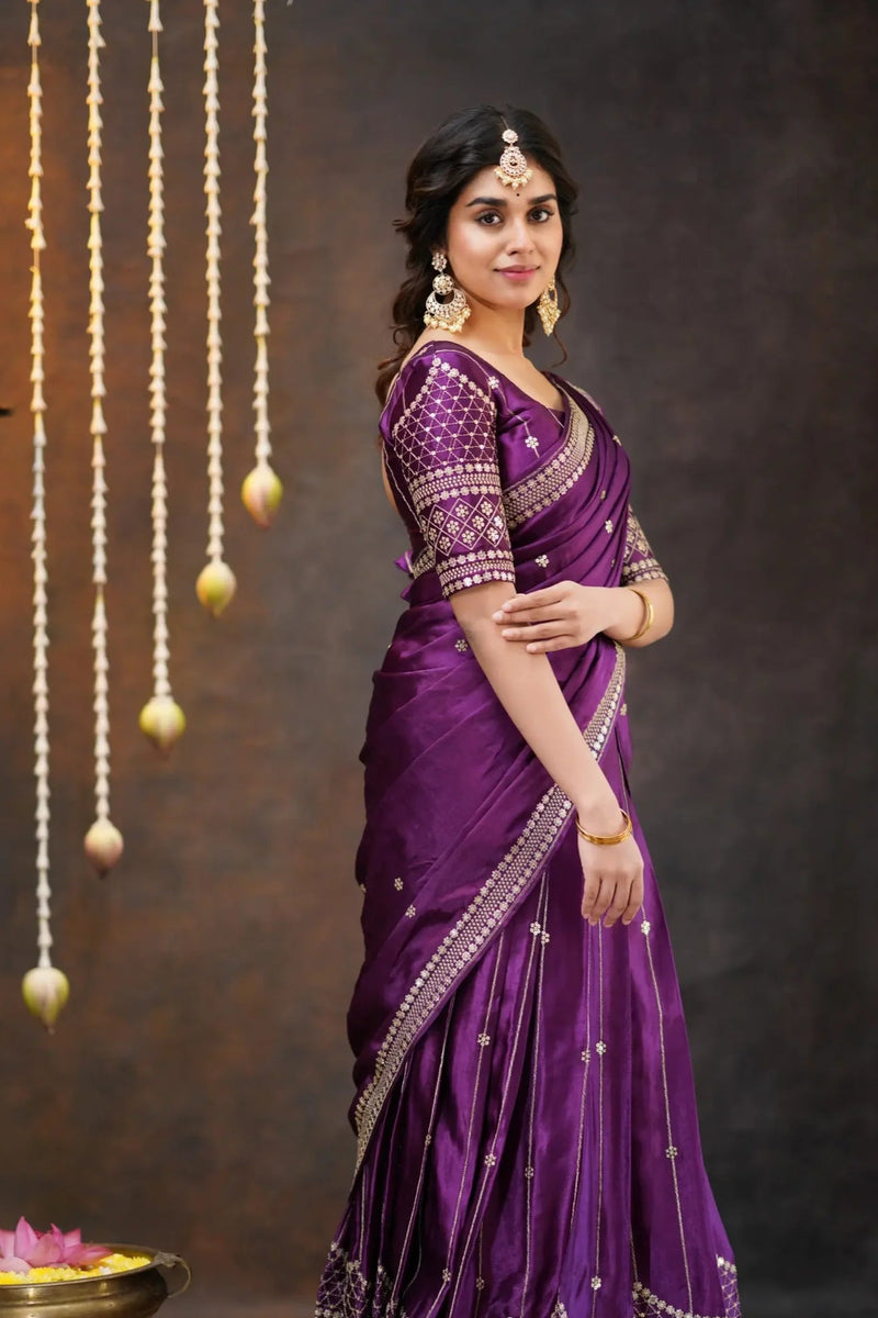 Traditional Gaji silk half saree
