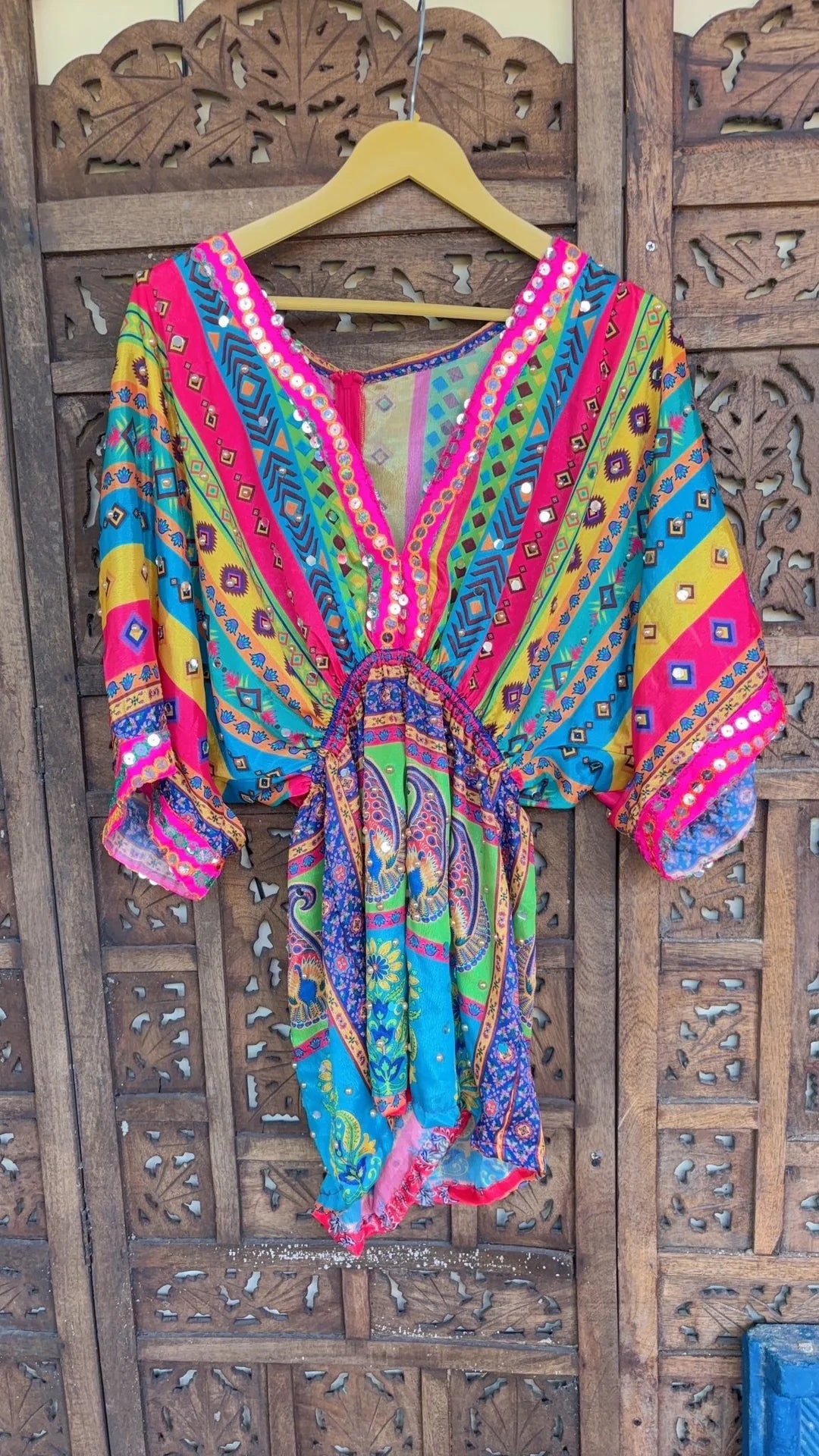 Bohemian mirror playsuit